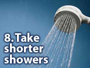 8. Take shorter showers